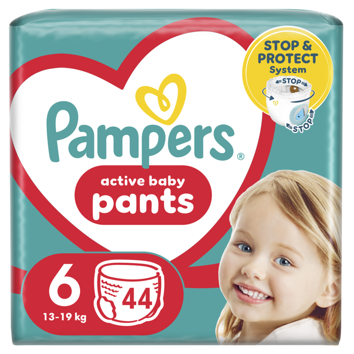 Pampers Pants bugyipelenka, Junior 6, 14-19 kg, Jumbo Pack, 44 db