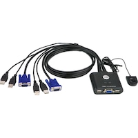 Switch KVM Aten CS22U, 2 porturi, USB, 0.9m