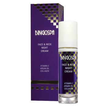 Crema pentru gat si decolteu cu vitamina C, ulei de argan si colagen BingoSpa, 135g Crema pentru gat si decolteu cu vitamina C, ulei de argan si colagen BingoSpa, 135g