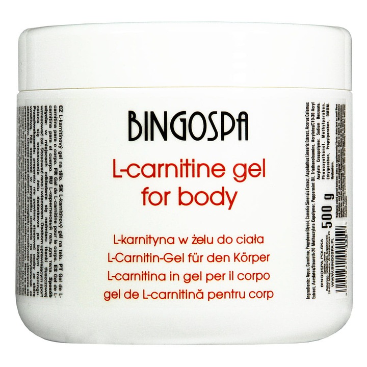 Gel anticelulitic, BingoSpa, L-carnitina, 500 g