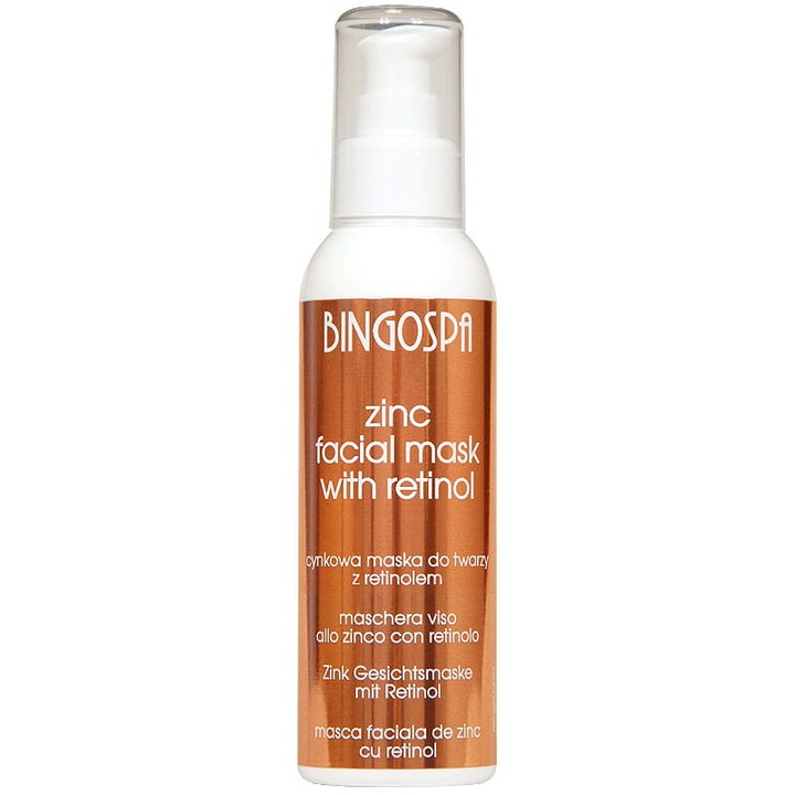 Masca faciala cu zinc si retinol, BingoSpa, 150 g