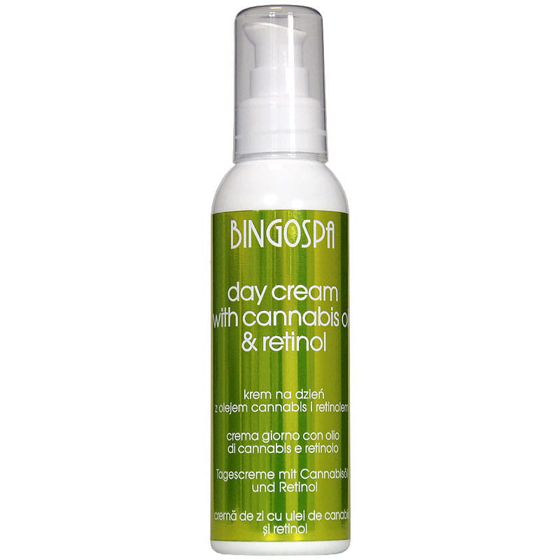 Crema de zi BingoSpa, Cu ulei de canepa si retinol, 135g