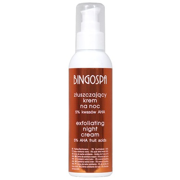 Crema exfolianta de noapte - 5% AHA BingoSpa, 100g Crema exfolianta de noapte - 5% AHA BingoSpa, 100g