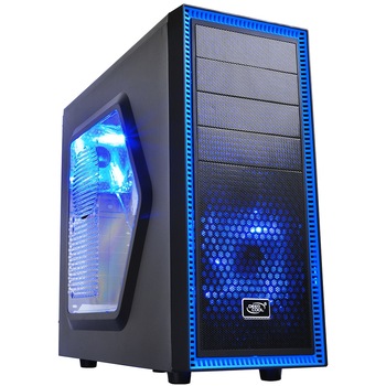 Carcasa DeepCool TESSERACT SW, ATX Mid Tower, fara sursa, Negru Carcasa DeepCool TESSERACT SW, ATX Mid Tower, fara sursa, Negru