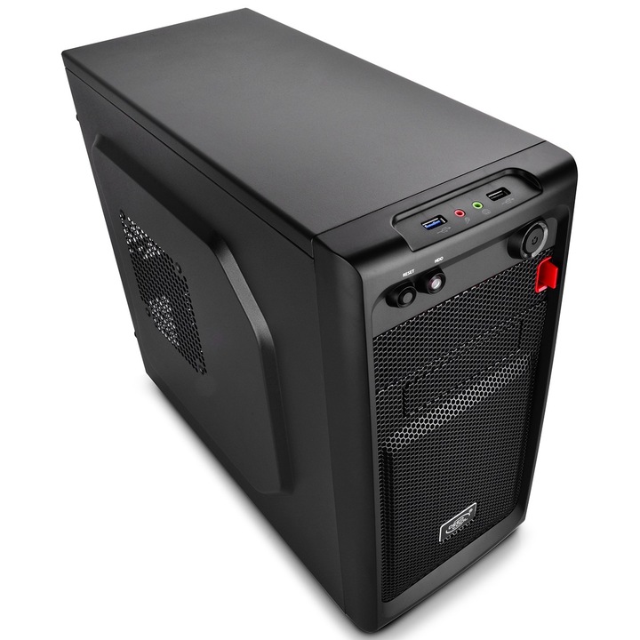 Кутия DeepCool SMARTER LED, mATX Mini Tower, Без захранвщ блок, Черна