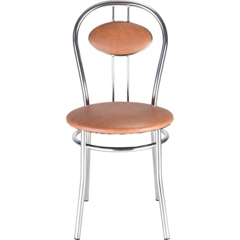 Scaun bucatarie TIZIANO, Aramiu piele ecologica Scaun bucatarie TIZIANO, Aramiu piele ecologica