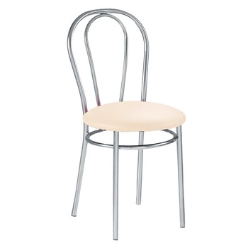 Scaun bucatarie TULIPAN, Crem piele ecologica Scaun bucatarie TULIPAN, Crem piele ecologica