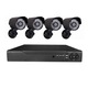 GadgetX DVR CCTV megfigyelő rendszer, 4 kamerás, kültéri / beltéri