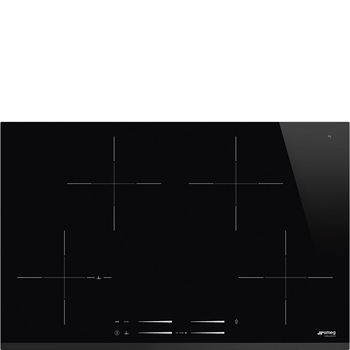 Plita incorporabila Multizone, 78 cm latime, SMEG SI7844B, Negru Plita incorporabila Multizone, 78 cm latime, SMEG SI7844B, Negru