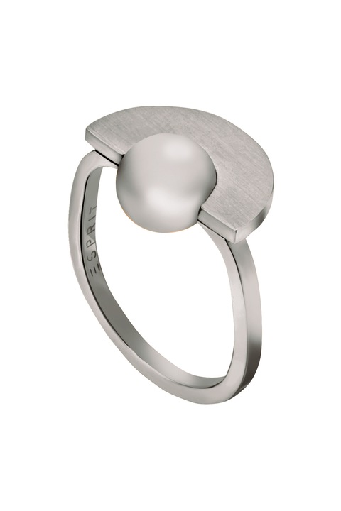 Esprit, Inel din otel inoxidabil cu detaliu geometric Joyce, Argintiu, Standard, Argintiu, 51 MM