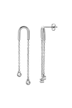 Esprit, Cercei lungi cu cristale zirconia Loris, Argintiu Esprit, Cercei lungi cu cristale zirconia Loris, Argintiu