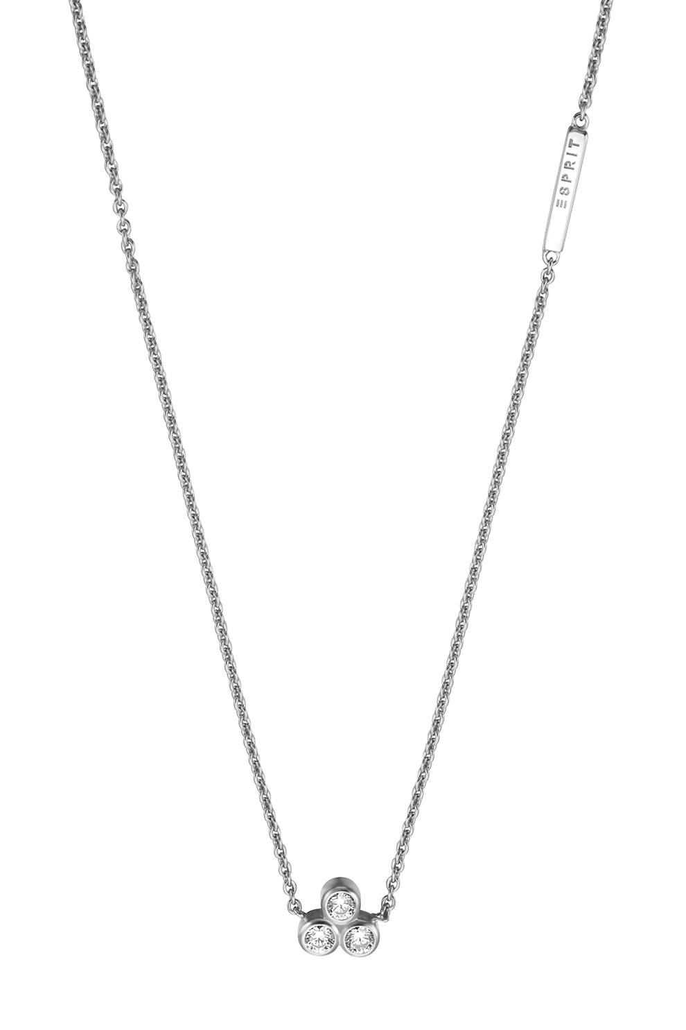 Esprit, Colier de argint cu cristale zirconia Play, Argintiu