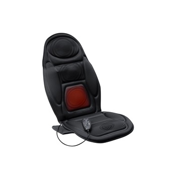 Saltea masaj spate cu vibratii si incalzire Lanaform, 5 motoare, 4 zone masaj, 4 intensitati, timer programabil Saltea masaj spate cu vibratii si incalzire Lanaform, 5 motoare, 4 zone masaj, 4 intensitati, timer programabil