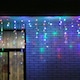 Flippy Deluxe Karácsonyi LED-es jégcsap fényfüggöny fényfüzér, 4 M 132 Led-es, 25 LED-es Flash, Összeköthető, Többszínű