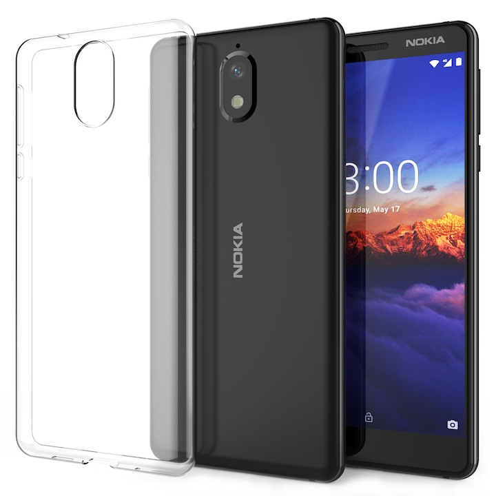 Ултратънък прозрачен силиконов калъф Nokia 3.1 (2018).