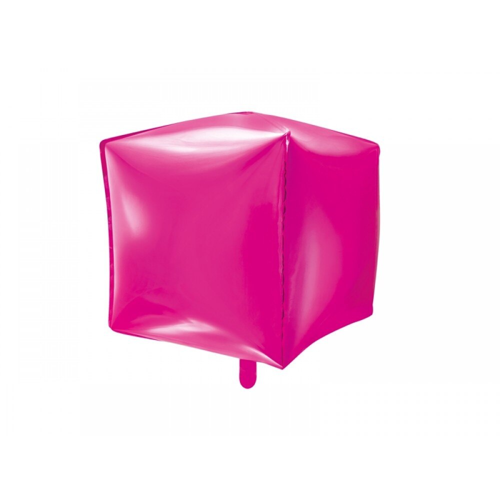 Balon folie cub, Fuchsia, 35x35x35cm