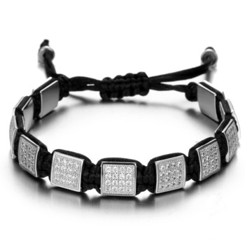 Bratara Brooks Silver Squares Zirconia Bratara Brooks Silver Squares Zirconia