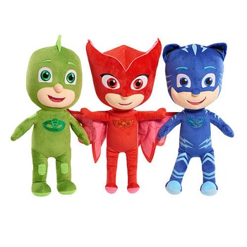 Set Eroi in Pijamale din Plus 20 cm 3 personaje Bufnita, Sopi si Pisoi Davay® Set Eroi in Pijamale din Plus 20 cm 3 personaje Bufnita, Sopi si Pisoi Davay®