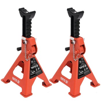 Set 2 suporti pentru auto, Yato YT-17311, capacitate 3 Tone Set 2 suporti pentru auto, Yato YT-17311, capacitate 3 Tone