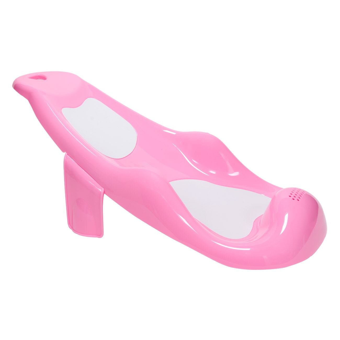 Suport de siguranta pentru baie bebelusi , cu zone antiderapante , roz