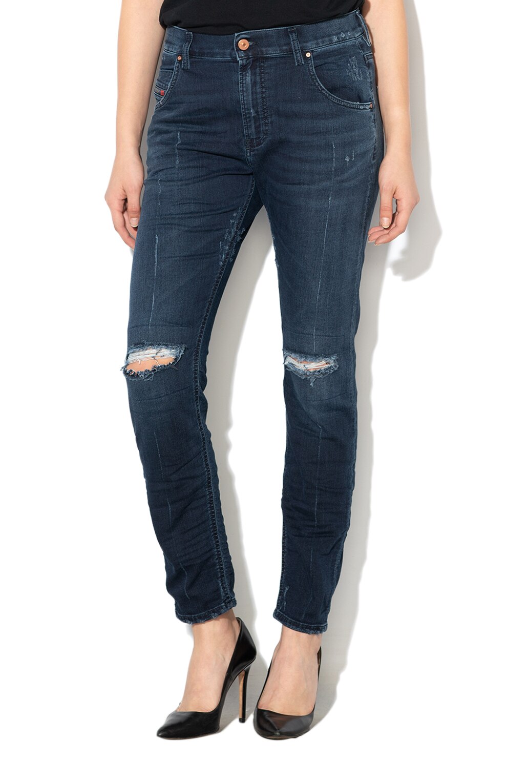 Diesel, Blugi cu aspect deteriorat Krailey-B-Ne, Albastru marin, 29