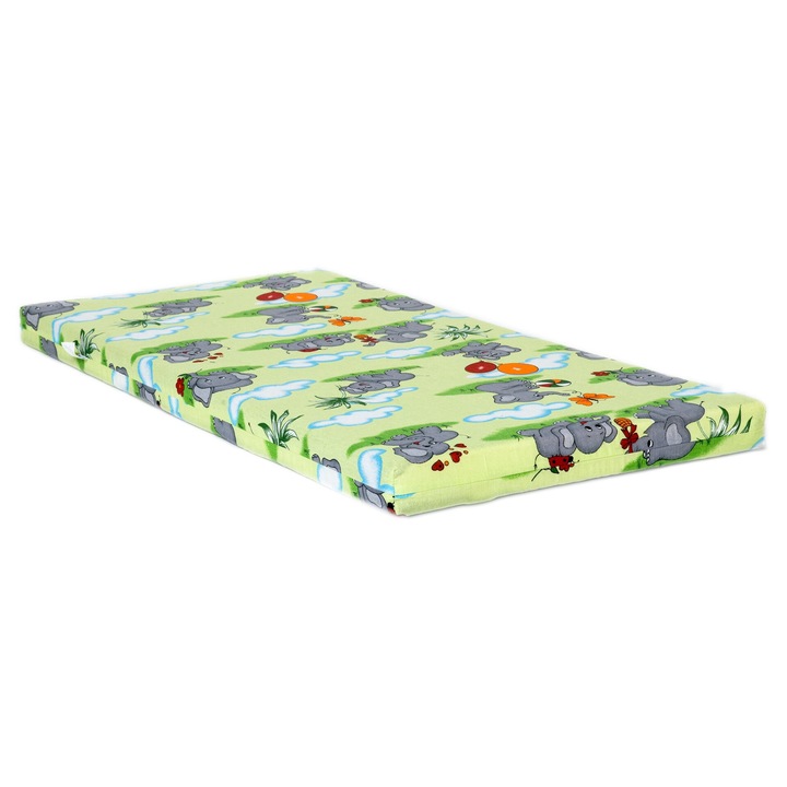 Saltea pentru copii Culcus 180x80x8, 3 straturi, unisex, 2 fete, 2 straturi lana