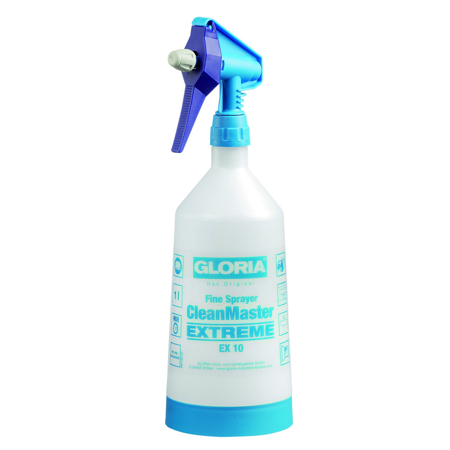 Spray Gloria CleanMaster Extreme EX10, 1 litru, alb/albastru