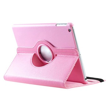 Husa iPad Air 1 Rotativa 360 Roz Husa iPad Air 1 Rotativa 360 Roz