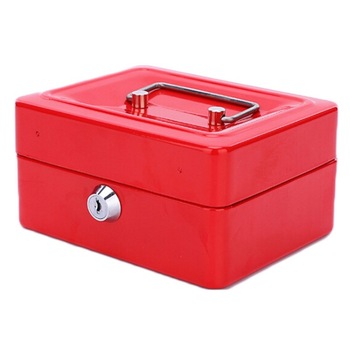 Caseta Bani pentru Monede si Bancnote KCB-603, Tavita Detasabila, 150 x 120 x 80 mm, Rosu Caseta Bani pentru Monede si Bancnote KCB-603, Tavita Detasabila, 150 x 120 x 80 mm, Rosu