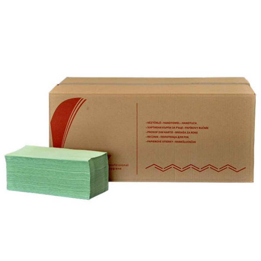 Prosop Pliat V Verde Lucart 240 buc/Pachet, 20/Bax