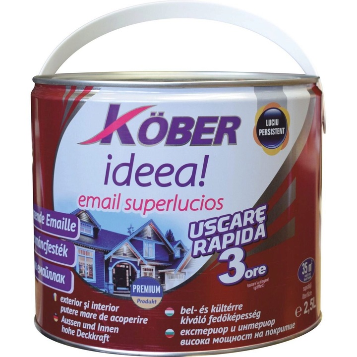 Vopsea alchidica albastra Kober IDEEA 2.5 L