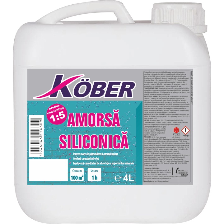 KOBER szilikon alapozó 4L