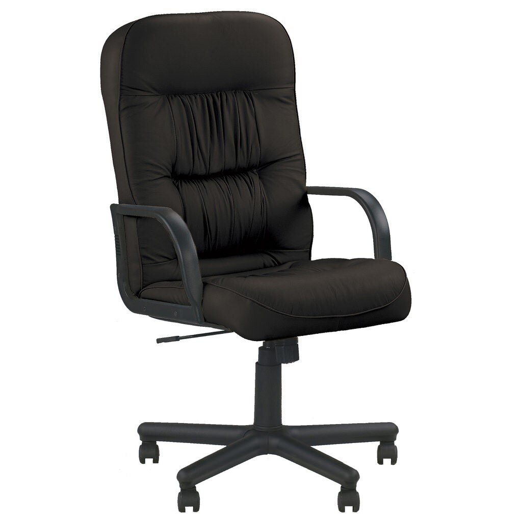 Scaun directorial TANTAL, Negru piele ecologica