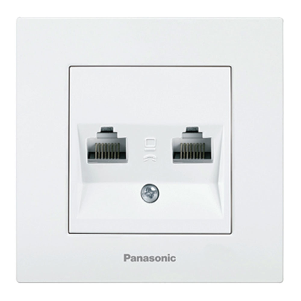 Priza date CAT5e + telefon CAT3 Karre Plus Panasonic