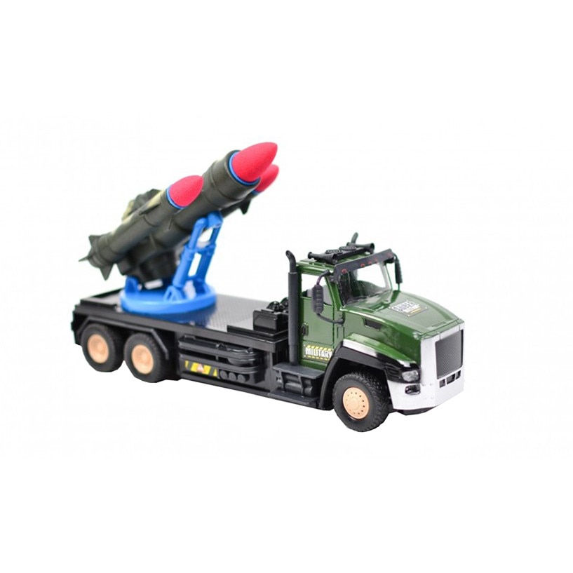 Masinuta militara de jucarie cu volan si rachete - AKX21C