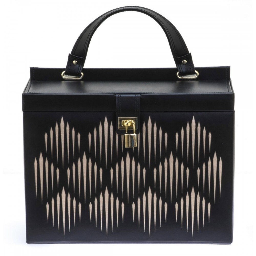 Cutie bijuterii 29.5 cm Davidts Gatsby neagra