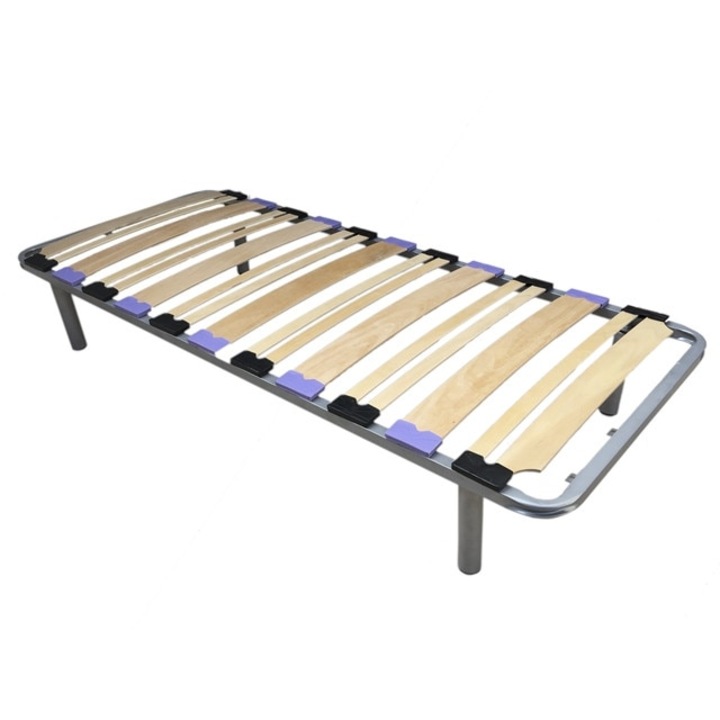 Подматрачна рамка Sleep On Лукс с метални крака, Бук, 75X180 см