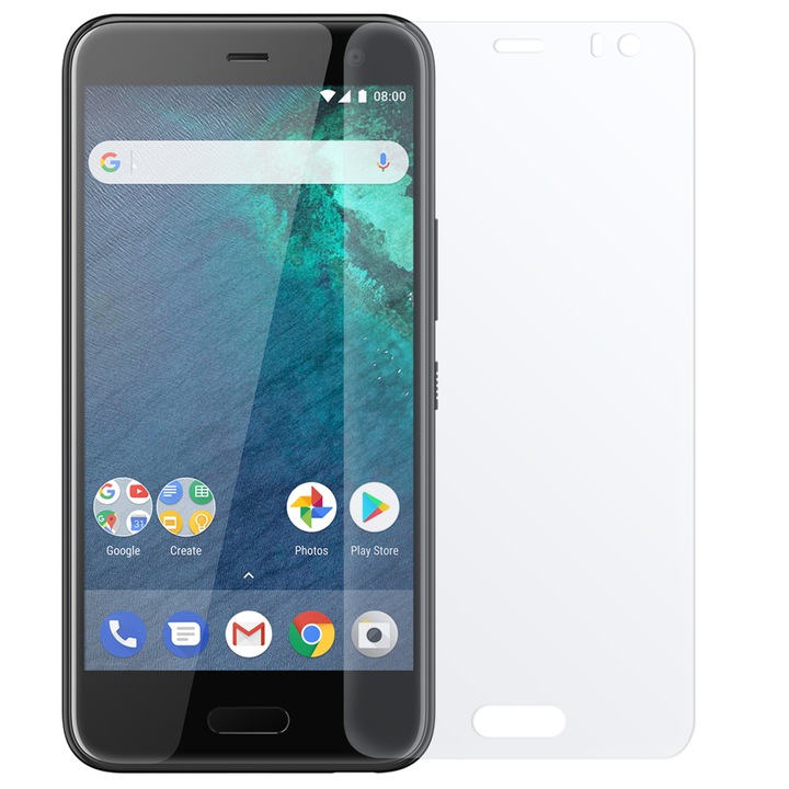Гъвкаво силиконово защитно фолио за HTC U12 Plus, fullscreen, Transparent, BBL458