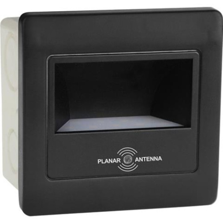 Aplica perete 2W LED negru Diamond Horoz