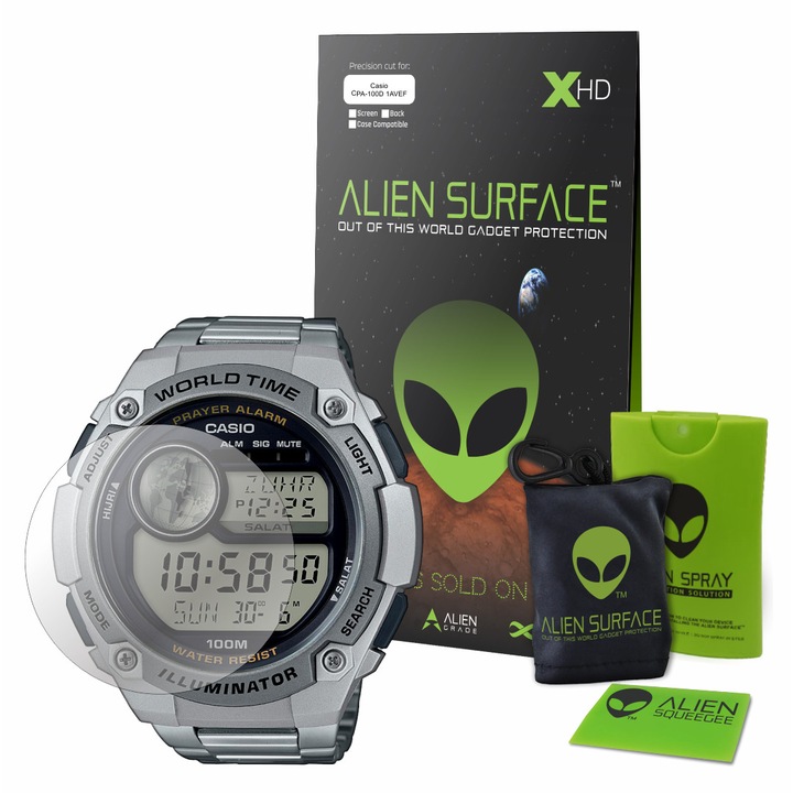 Alien Surface XHD fólia, Casio CPA-100D 1AVEF, képernyővédő 1+2 Grid + Alien Fiber ajándék