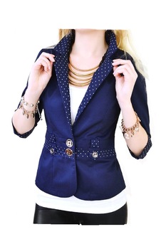 Sacou trendy Inkastyl bleumarin marime S Sacou trendy Inkastyl bleumarin marime S