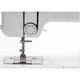 Masina de cusut electromecanica Brother J17S, 17 cusaturi, butoniera in 4 pasi, iluminare LED, pedala de picior, 850 imp/min, alb