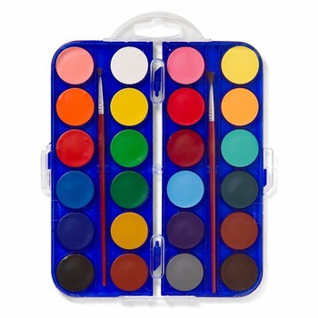 Paleta, acuarele Carioca, Zola®, 24 buc + 2 pensule Paleta, acuarele Carioca, Zola®, 24 buc + 2 pensule