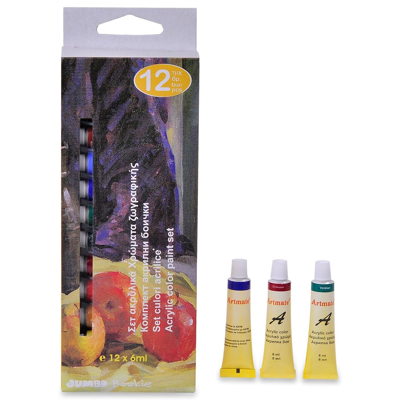 Set culori acrilice , Zola® 12 buc