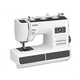 Masina de cusut electromecanica Brother HF27, Strong & Tough, pentru materiale groase, 27 cusaturi, butoniera 1 pas, iluminare LED, pedala de picior, 850 imp/min, Alb