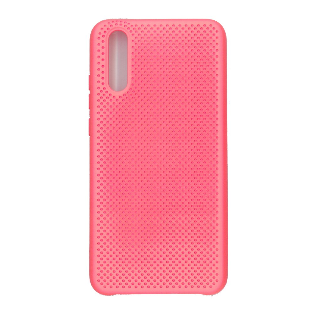 Husa din silicon cu perforatii, Eurocell, pentru Huawei P20, portocaliu