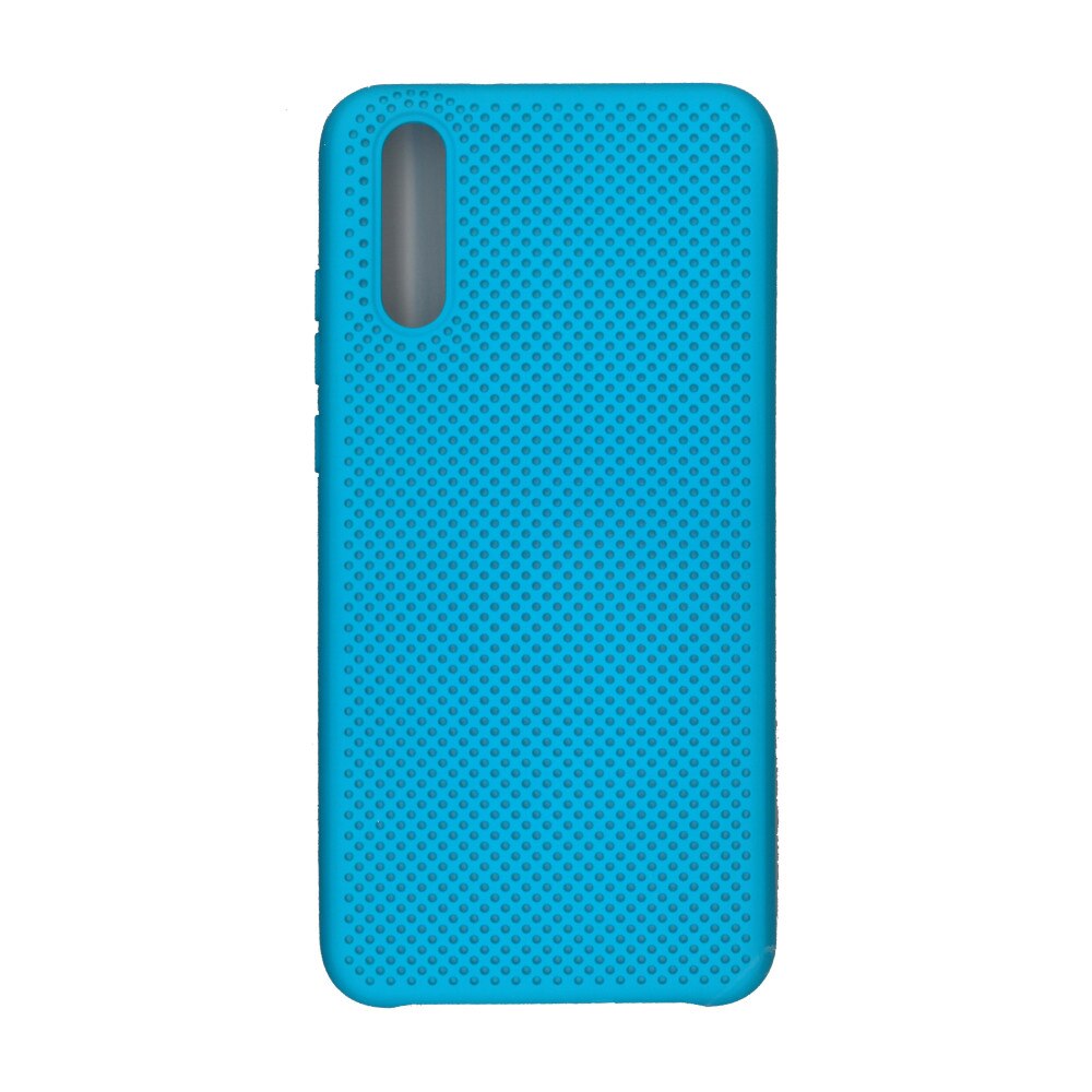 Husa din silicon cu perforatii, Eurocell, pentru Huawei P20, blue