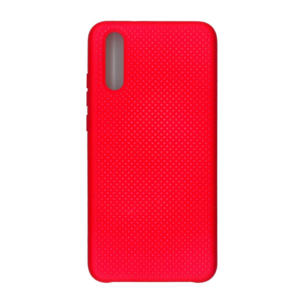 Husa din silicon cu perforatii, Eurocell, pentru Huawei P20, rosu