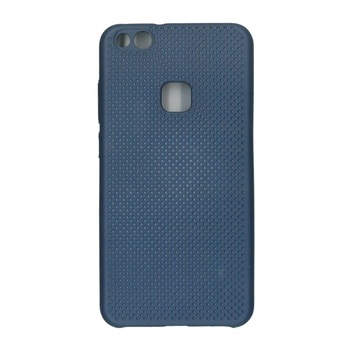 Husa din silicon cu perforatii, Eurocell, pentru Huawei P10 Lite, albastru Husa din silicon cu perforatii, Eurocell, pentru Huawei P10 Lite, albastru