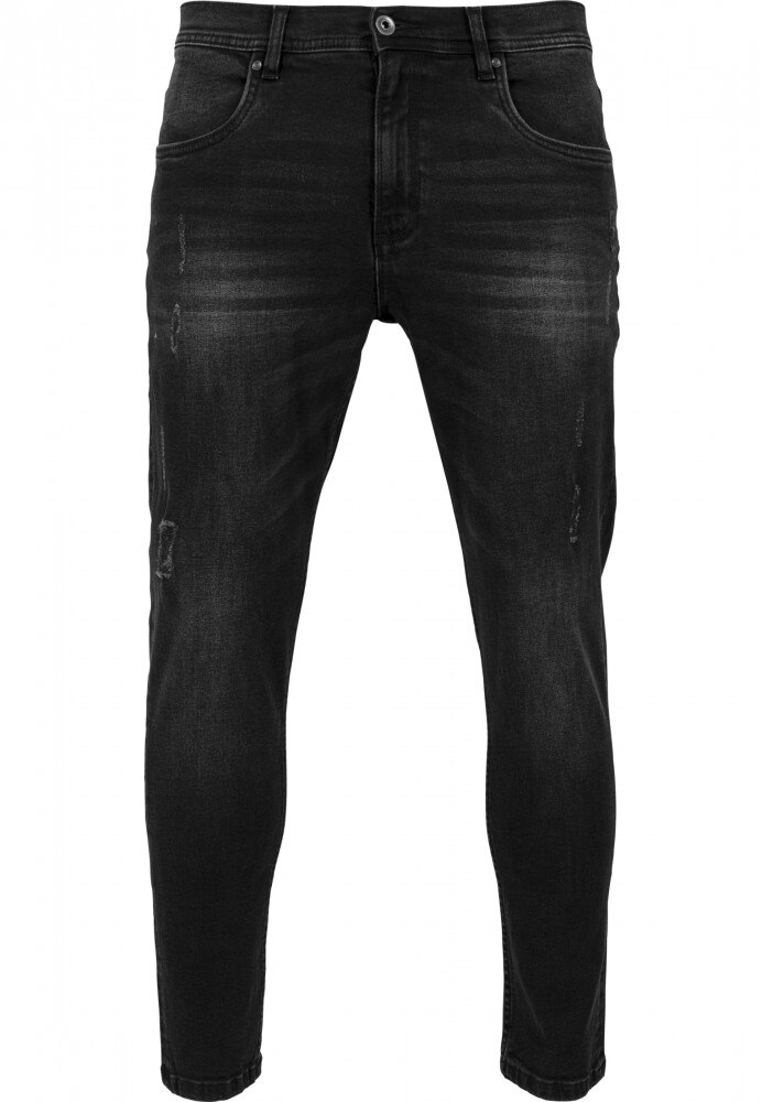 Pantaloni Urban, Urban Classics, Negru/Washed, BTCU10080